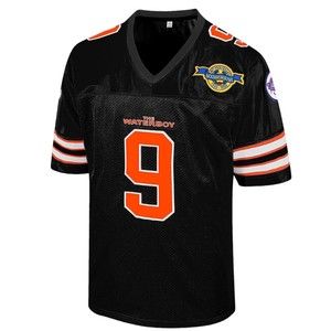The Waterboy #9 Bobby Boucher Football Jersey Adam Sandler Black